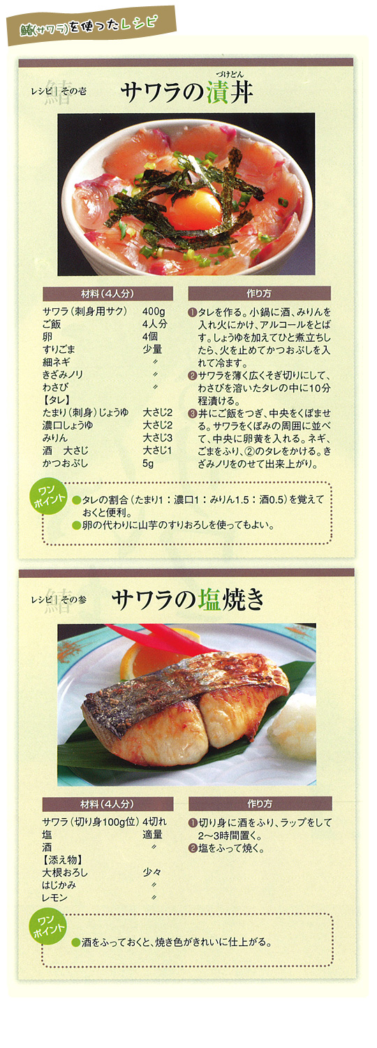 鰆レシピ